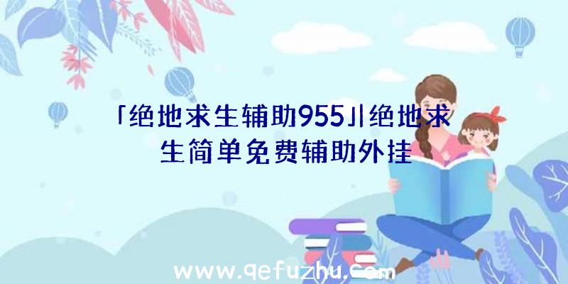 「绝地求生辅助955」|绝地求生简单免费辅助外挂